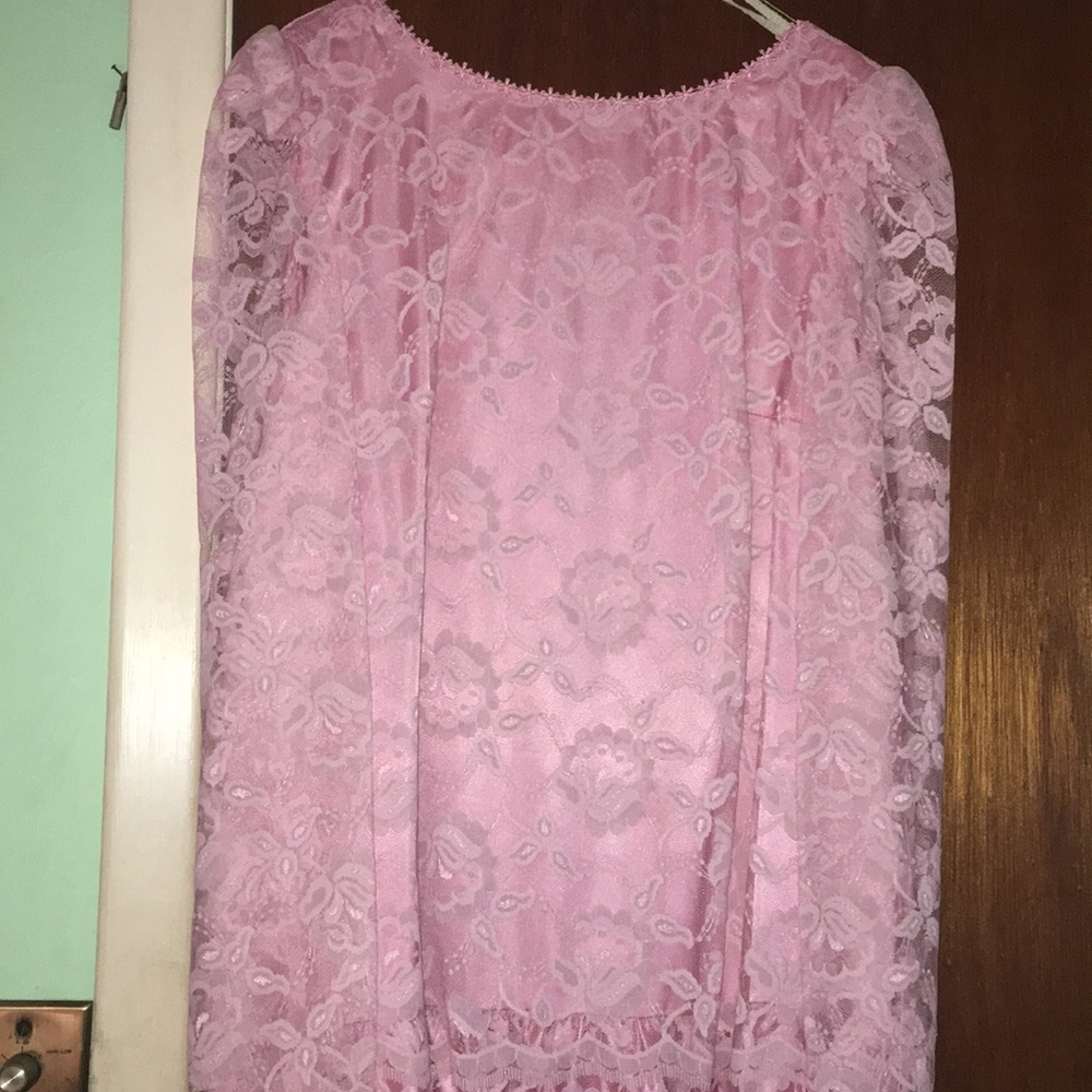 Baby Pink Lace Dress